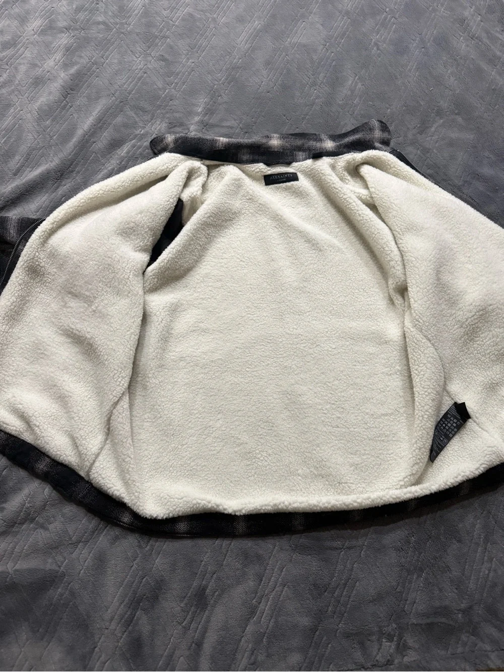 Allsaints Bayo Sherpa Jacket - Size X-Large